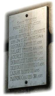 Plaque de Aignan André Louis Adolphe, rue Cambronne