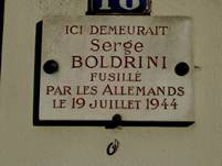 Plaque de Boldrini Serge, rue Marcellin Berthelot