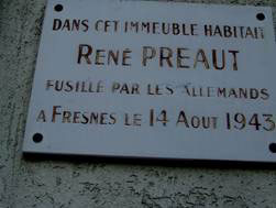 Plaque Préaut René