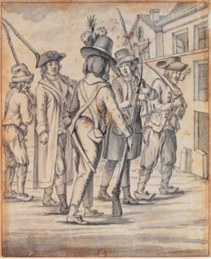 Patrouille de gardes nationaux en 1793