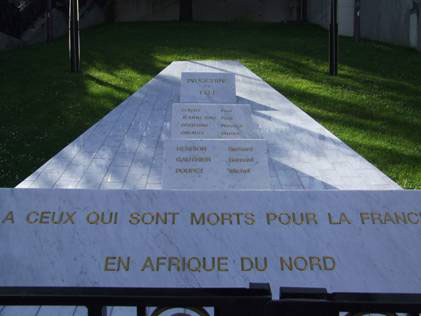 Monuments pour les Morts pour la France en Afrique du Nord