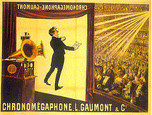 Affiche d'un spectacle en 1908